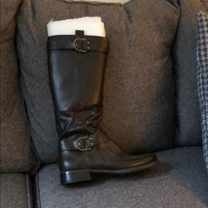 Brown tall boots